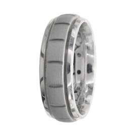 Flat Edge Hand Made Wedding Band