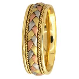 Multi Color Weaved Pattern with Rope Border, Hand Made Wedding B