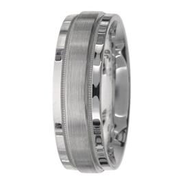 Flat Edge Hand Made Wedding Band
