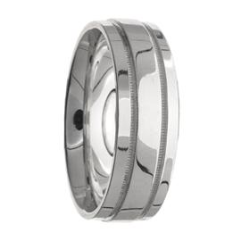 Flat Edge Hand Made Wedding Band