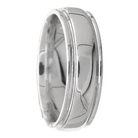 Flat Edge Hand Made Wedding Band