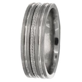Wheat Pattern, Hand Made Wedding Band