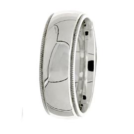 Milgrained Edge- Hand Made Wedding Band