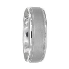 Flat Edge Hand Made Wedding Band