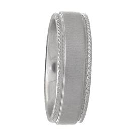 Patterned Edge, Hand Made Wedding Band
