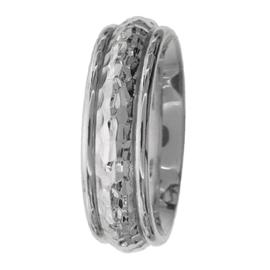Patterned Hand Made Wedding Band