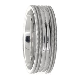 Milgrained Edge Hand Made Wedding Band