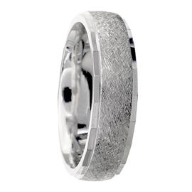 Flat Edge, Patterned Middle,  Hand Made Wedding Band