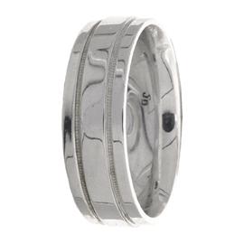 Flat Edge, Hand Made Wedding Band