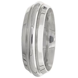 Ribbed Middle, Hand Made Wedding Band