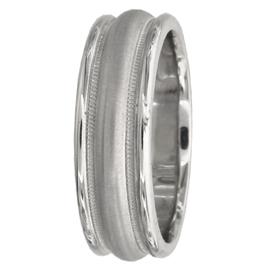 Convex Middle, Hand Made Wedding Band