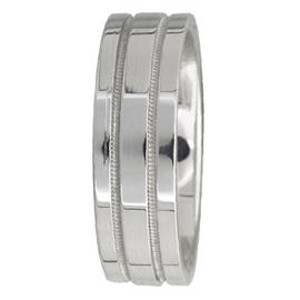 Milgrained Middle, Hand Made Wedding Band