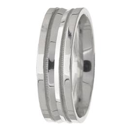 Milgrained Middle, Hand Made Wedding Band
