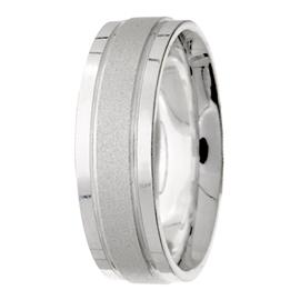 Flat Edge Hand Made Wedding Band