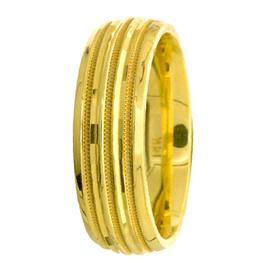 Ridge Middle, Hand Made Wedding Band