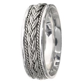 Twisted double wire Hand Made Wedding Band