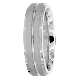 Flat Edge Hand Made Wedding Band