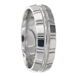 Square Pattern Edes, Hand Made Wedding Band