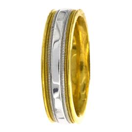 Milgrained Hand Made Wedding Band