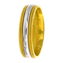 Milgrained Edge Hand Made Wedding Band