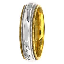 Milgrained Edge Hand Made Wedding Band