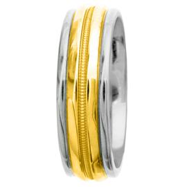 Milgrained Middle, Hand Made Wedding Band
