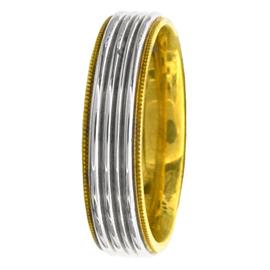 Milgrained Edge, Parallel Lines, Hand Made Wedding Band