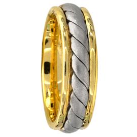 Flat Rope Pattern, Hand Made Wedding Band