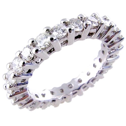 Shared Prong Set Round Diamond Eternity Ring