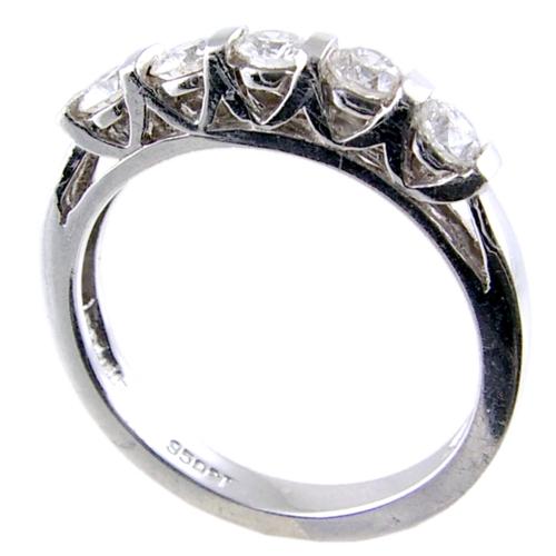 Channel Set Round Diamond Wedding Band