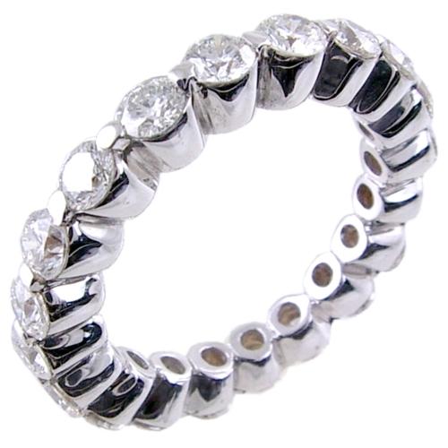 Channel Set Round Diamond Eternity Ring