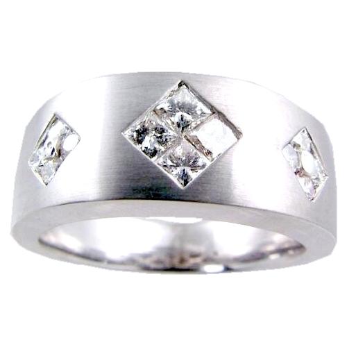 Invisible Set Mens wedding ring