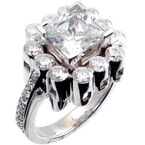 RD Invisible Diamond Engagement Ring