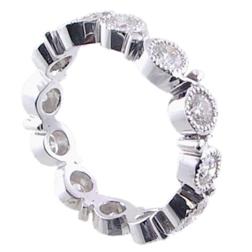Bezel Set Round Diamond Eternity Ring