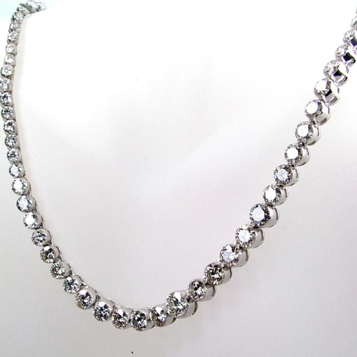 RD Invisible Diamond Tennis Necklace