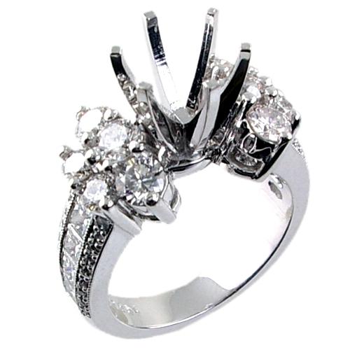 Diamond Engagement Ring Semi Mount