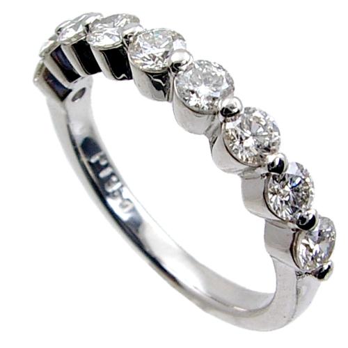 Shared Prong Set Diamond Wedding Ring