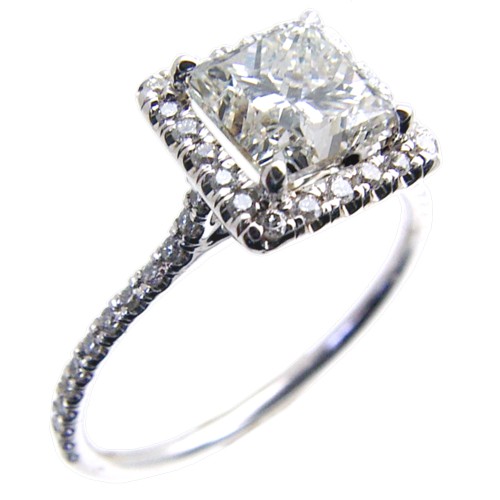 Hand Made Micro-Pave set Diamond Engagement Ring Semi Mount