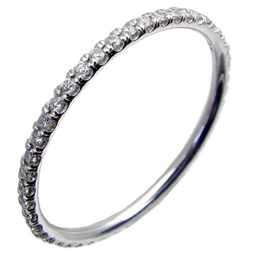 Hand Made Micro-Pave Set Diamond Eternity Ring