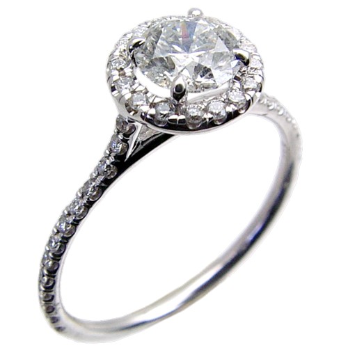 Hand Made Micro Pave Set Diamond Engagement Ring Semi Mount