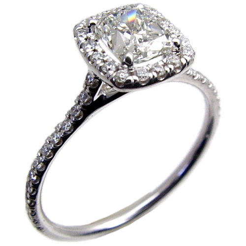 Hand Made Micro Pave Set Diamond Engagement Ring Semi Mount