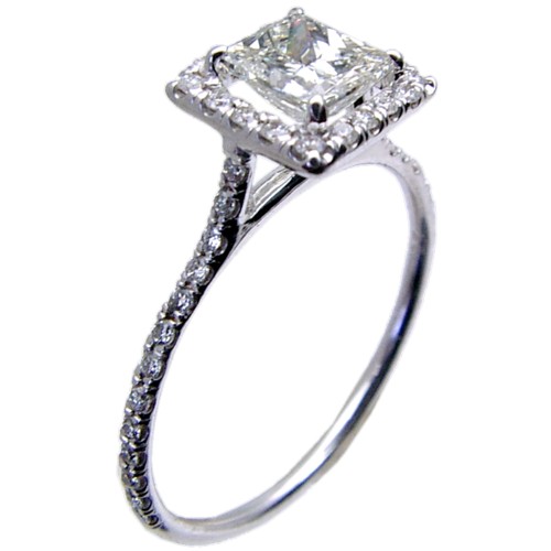 Hand Made Micro Pave Set Diamond Engagement Ring Semi Mount