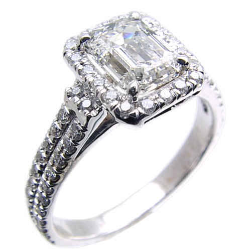 Micro Pave Diamond Engagement Ring Semi Mount