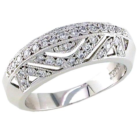 Pave Set Diamond Wedding Ring