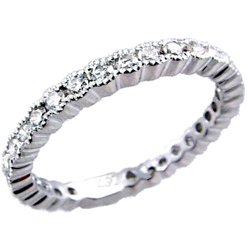 Bezel Set Round Diamond Eternity Ring