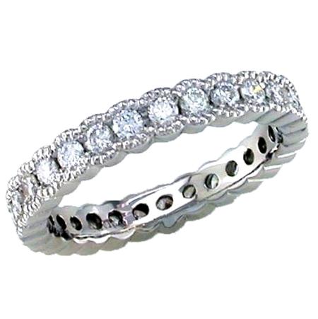 Bezel Set Round Diamond Eternity Ring