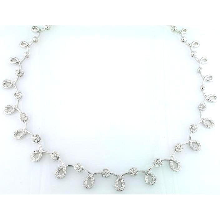 Pave Set Diamond Necklace