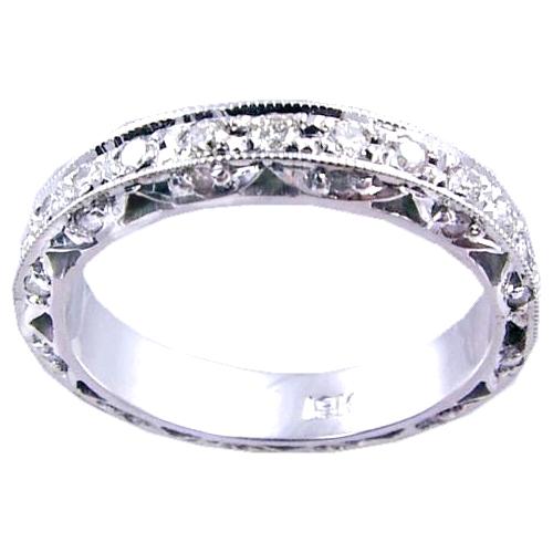 Pave Set Round Diamond Eternity Ring