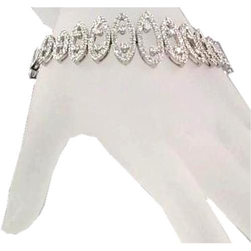 Prong Set/Pave Set Diamond Bracelet