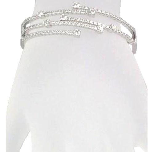 Prong Set Diamond Bangle Bracelet (Opens from Top)